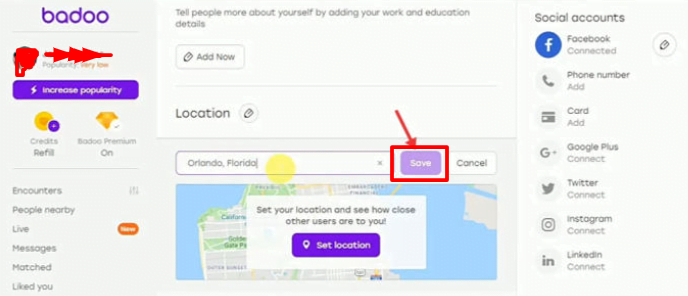 How to Change Location on Badoo