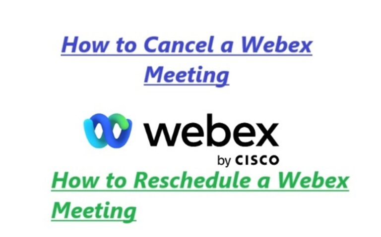 cancel Webex meeting